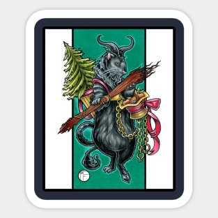 Krampus Ferret Sticker